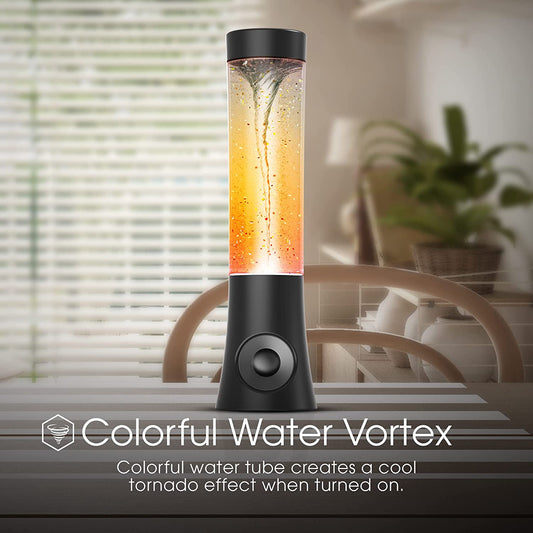 Vortex Tornado TWS Bluetooth Speaker, 7 LED Light Show, Portable Speaker, Tornado Feature, Connect 2 Speakers at a Time, Bass Boosted, Home and Outdoor Speaker, Rechargeable Speaker